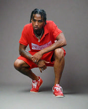 Load image into Gallery viewer, NYFW model sporting our &#39;Most High&quot; polo shirt.